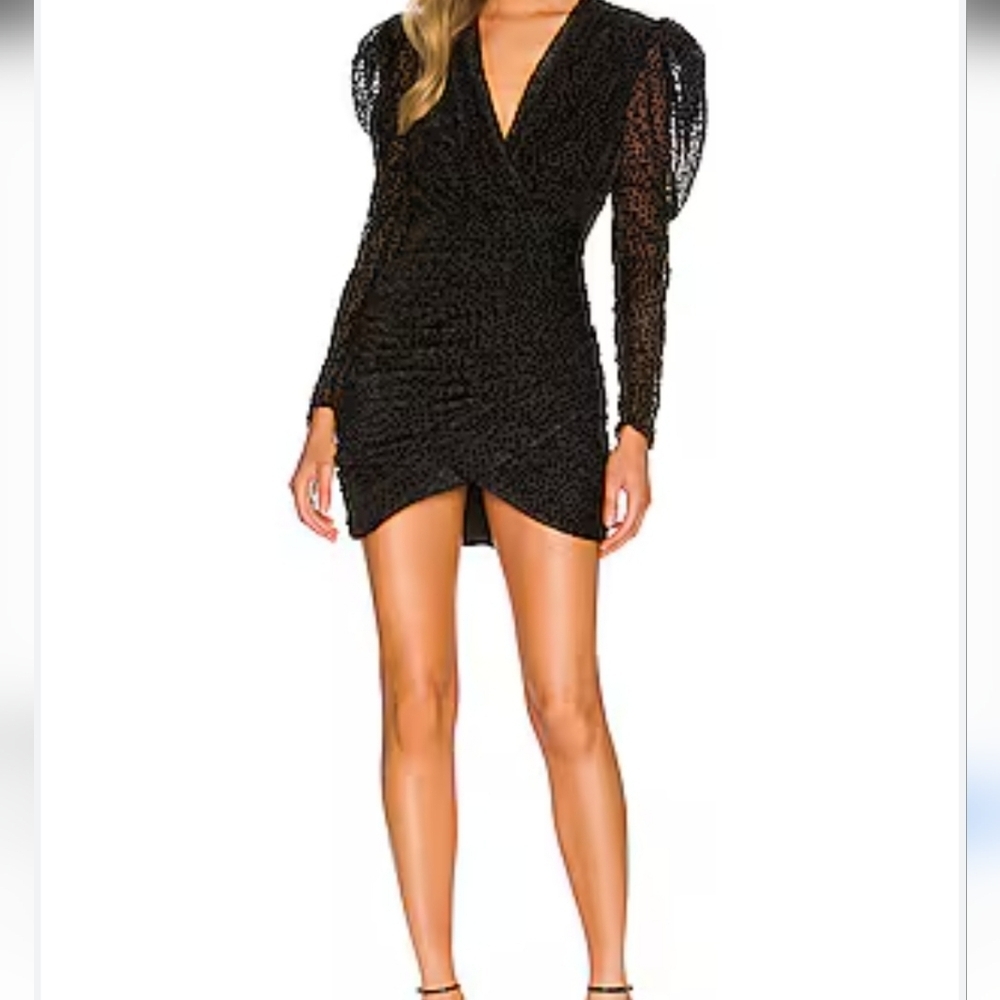 Bardot Minidress Velor Dot Dress 8